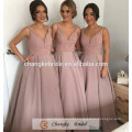 Luxury Bridesmaid Dresses Peach Satin Pockets Sequins Party Bridesmaid Dress 2016